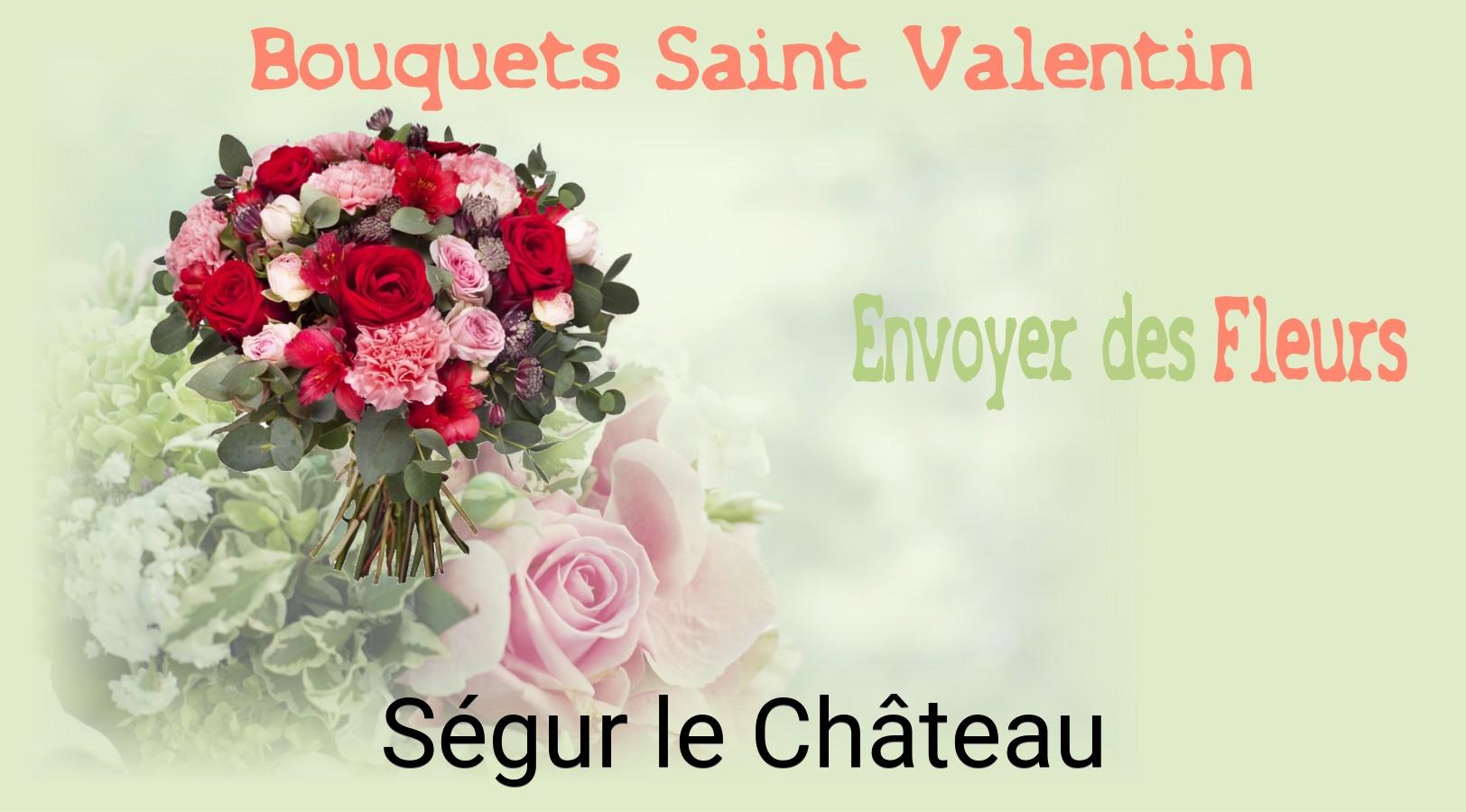 Roses de Saint-Valentin livrées à Ségur-le-Château